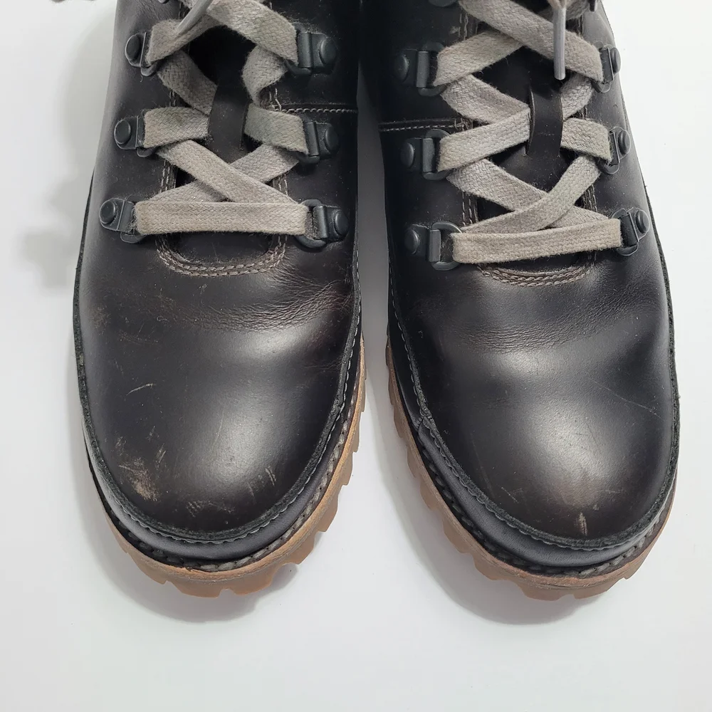 Womens Chaco Black Fields Hiking Lace Up Boots - Picture 7 of 11
